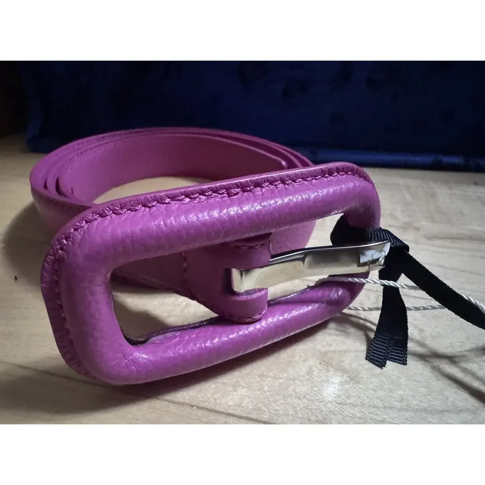 Veronica Beard x Gavazzeni Lavanda Belt Willer Rosa Fucsia Leather NEW $130 XS - Picture 5 of 5